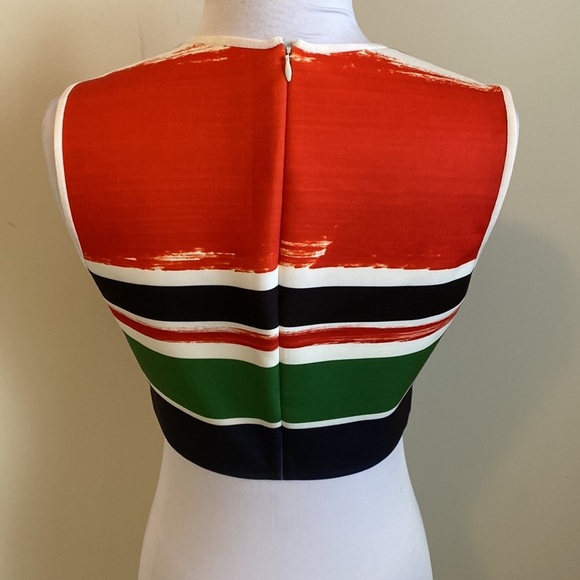 Clover Canyon Striped Neoprene Crop Top - Picture 3 of 7